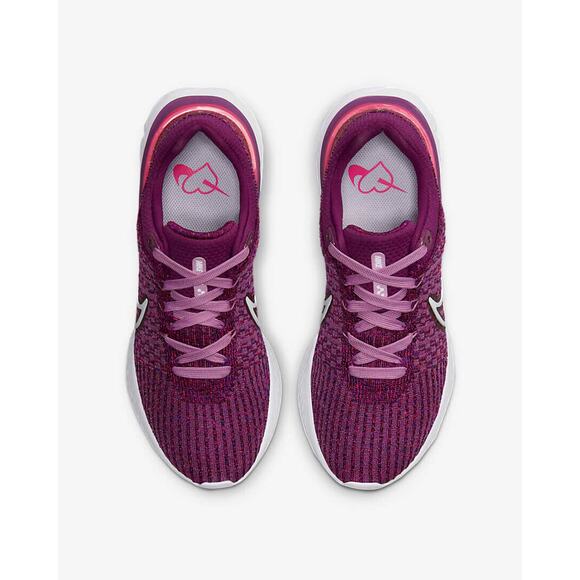 Nike React Infinity Run Flyknit 3 Light Bordeaux DD3024 500 - SIZE 6 WOMENS - Picture 5 of 8